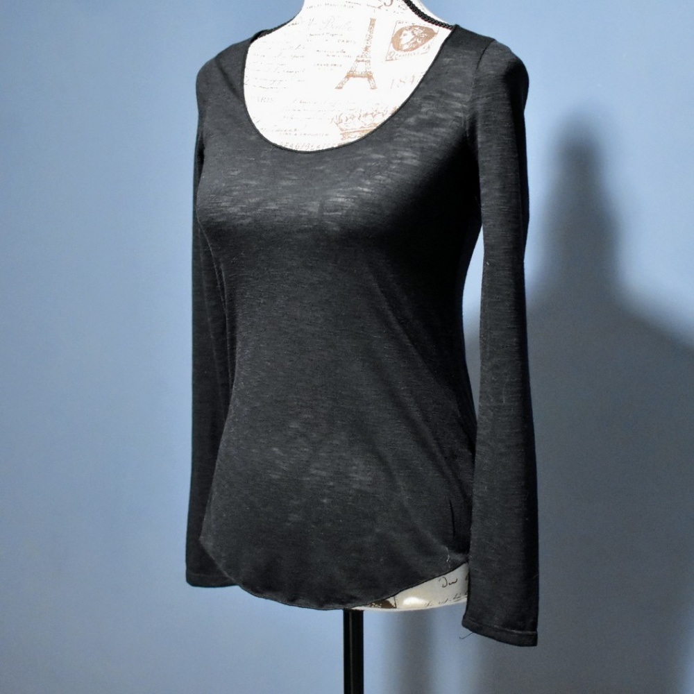 American Rag Thin Black Long Sleeve Tee